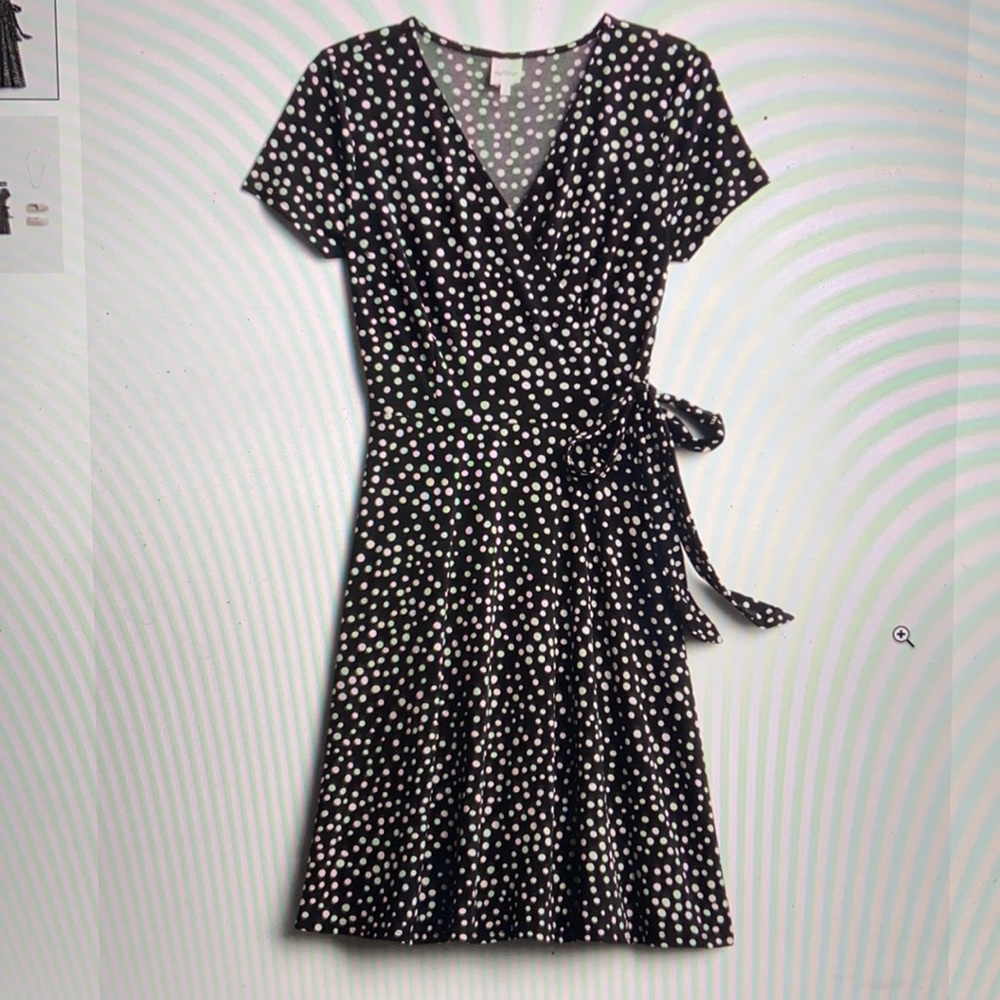 Kaileigh Faux Wrap Knit Dress - Almost like new